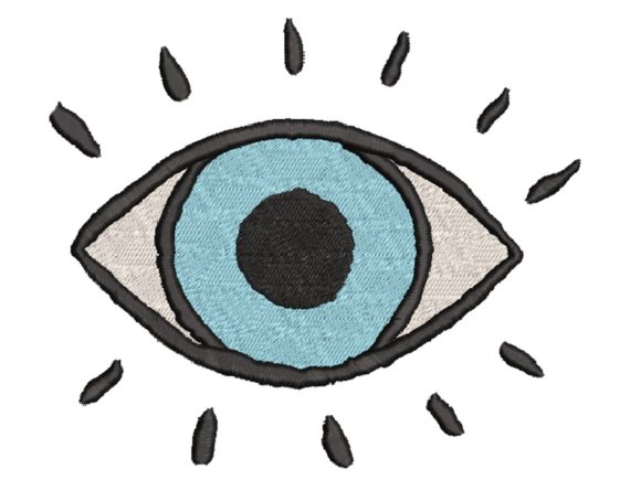 Eye Embroidery Design Review for Small Business Merch