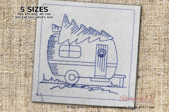 Review: Christmas Super Cool Van Redwork for Holiday Sales