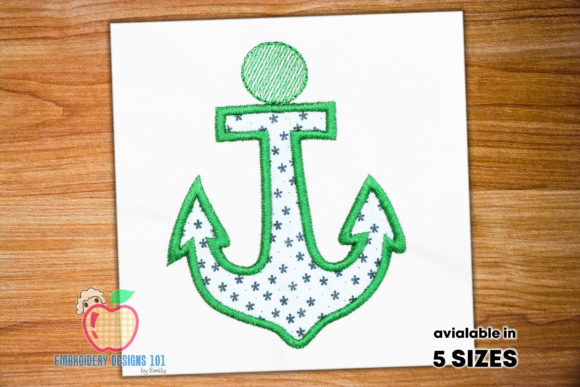 Review: Green Colored Big Anchor Hook Applique