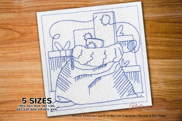 Reviewing Christmas Sack Bluework for Small Business Merch