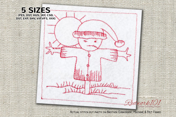 Reviewing Christmas Scarecrow Bluework for Boutique Sweatshirts