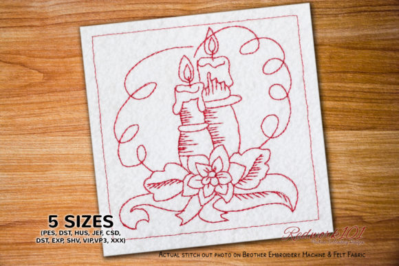 Reviewing the Christmas Candles Machine Embroidery Design