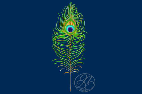 Reviewing the Peacock Feather Motif - in the Hoop