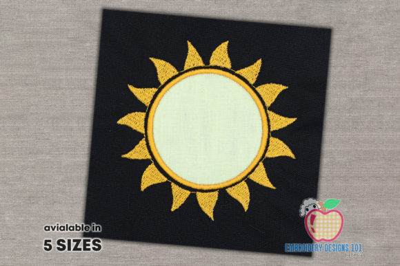 Reviewing the Sun Sunshine Applique Design for Etsy Shops