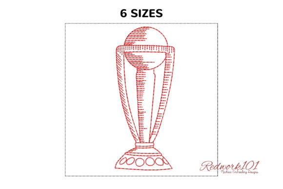 Reviewing the World Cricket Trophy Redwork Design