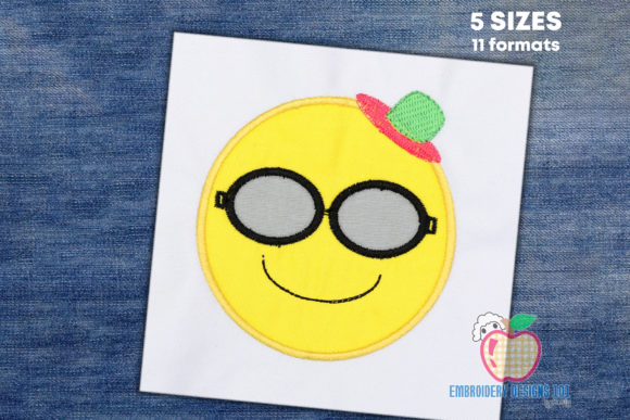 Sun with Sunglasses Applique Review
